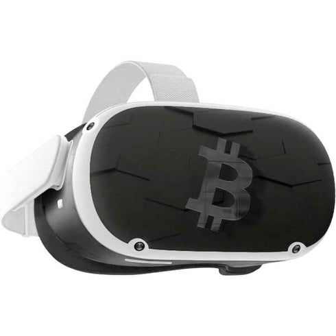 Bitcoin Textured Logo Oculus Quest 2 Skin